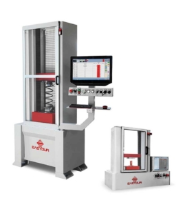 Side load spring testing machine for measuring lateral force