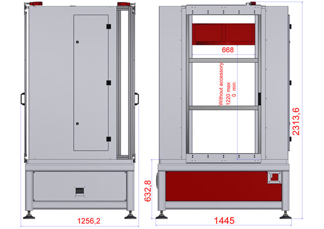 High-load-testing-machine-layout