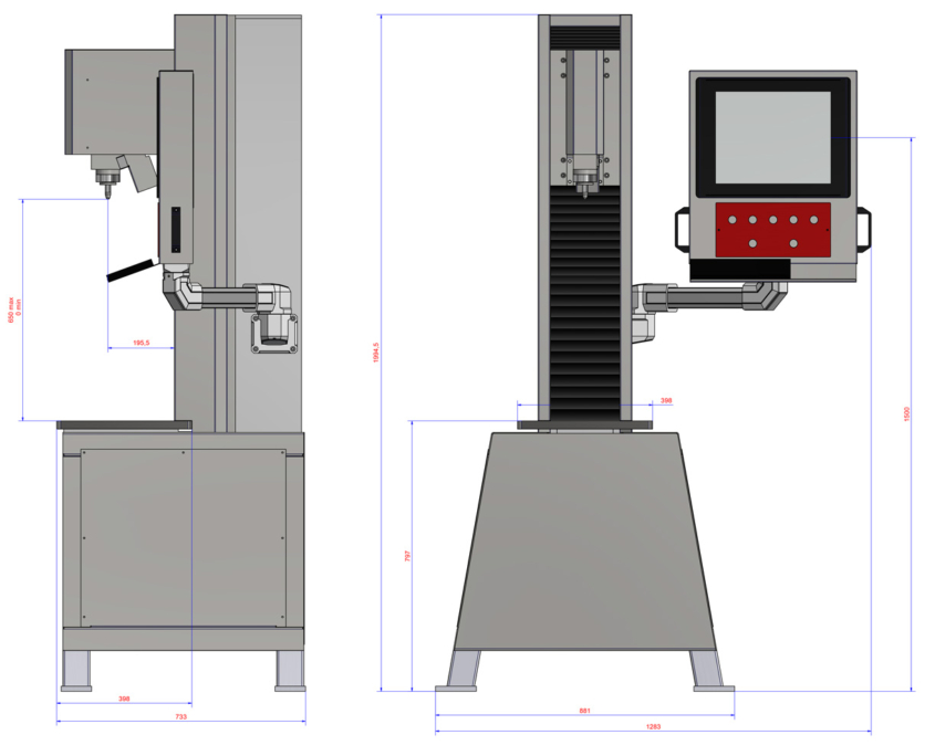 Layout durometro universale Integral Universal