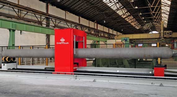 Hardness testing machines for very big pieces