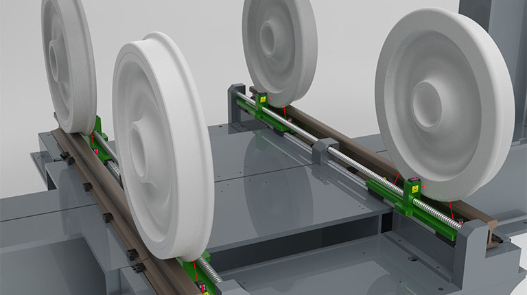 Bogie axes distance measurement